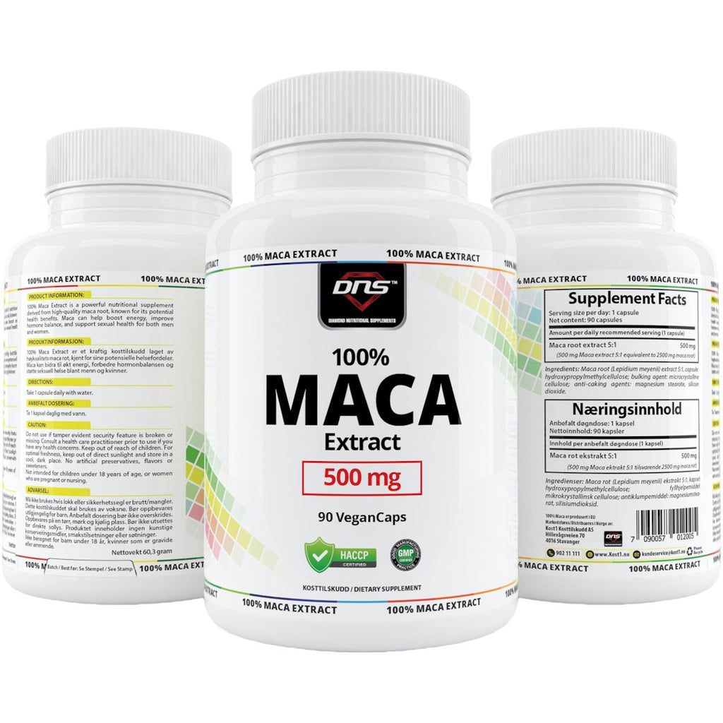 DNS 100% Maca Extract 90 kapsler-Highwhey.no