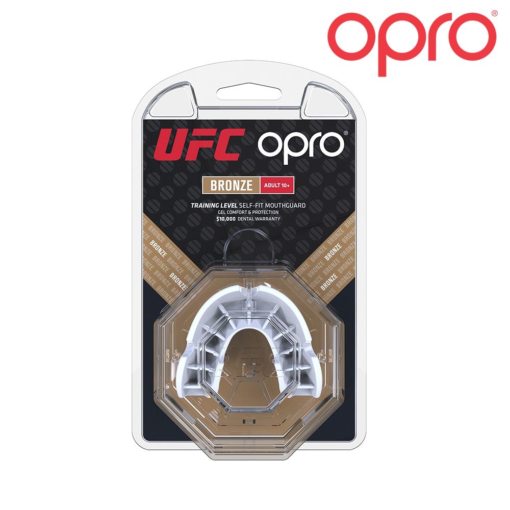 OPRO UFC Bronze Level Tannbeskytter Hvit-Highwhey.no