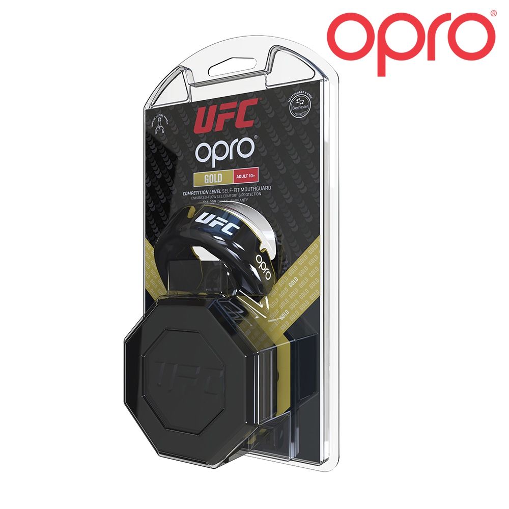 OPRO UFC Gold Level Tannbeskytter Svart/Gull-Highwhey.no