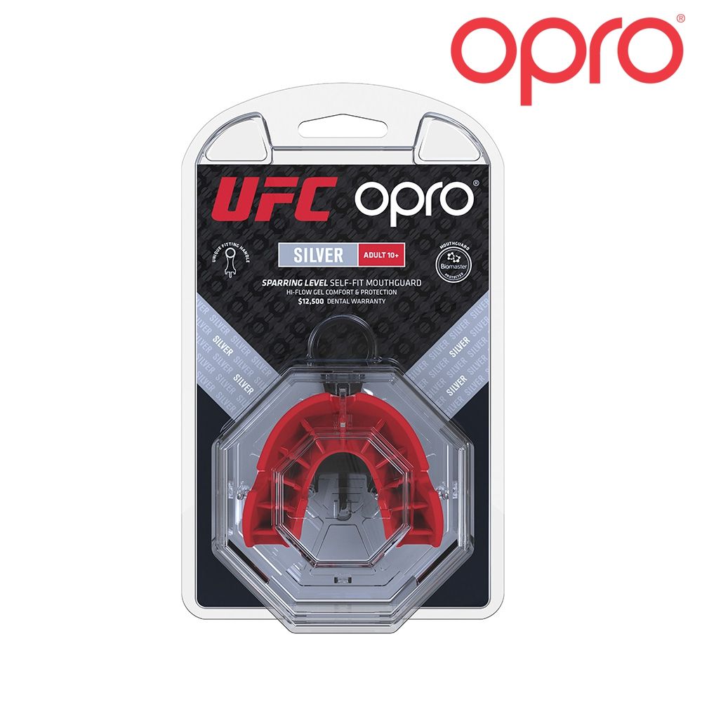 OPRO UFC Silver Level Tannbeskytter Rød/Sort-Highwhey.no